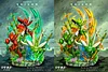 Evolution Series Scizor Family with LED - Pokemon Resin Statue - PPAP Studios