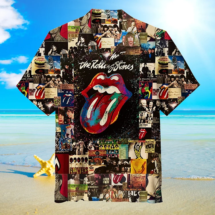 The Rolling Stones|Unisex Hawaiian Shirt