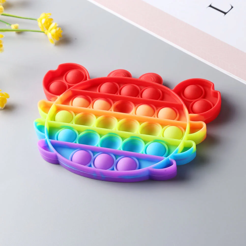 Push Bubble Sensory Toys Silicone Anti-Stress Vent Toys (Crab)
