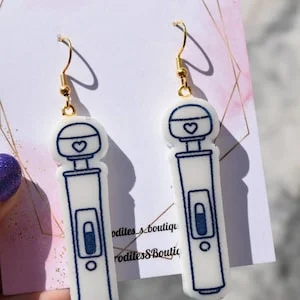 pornhint Pornhint Cute Magic Wand Vibrator  Earrings | Dangle Resin Cute Earrings