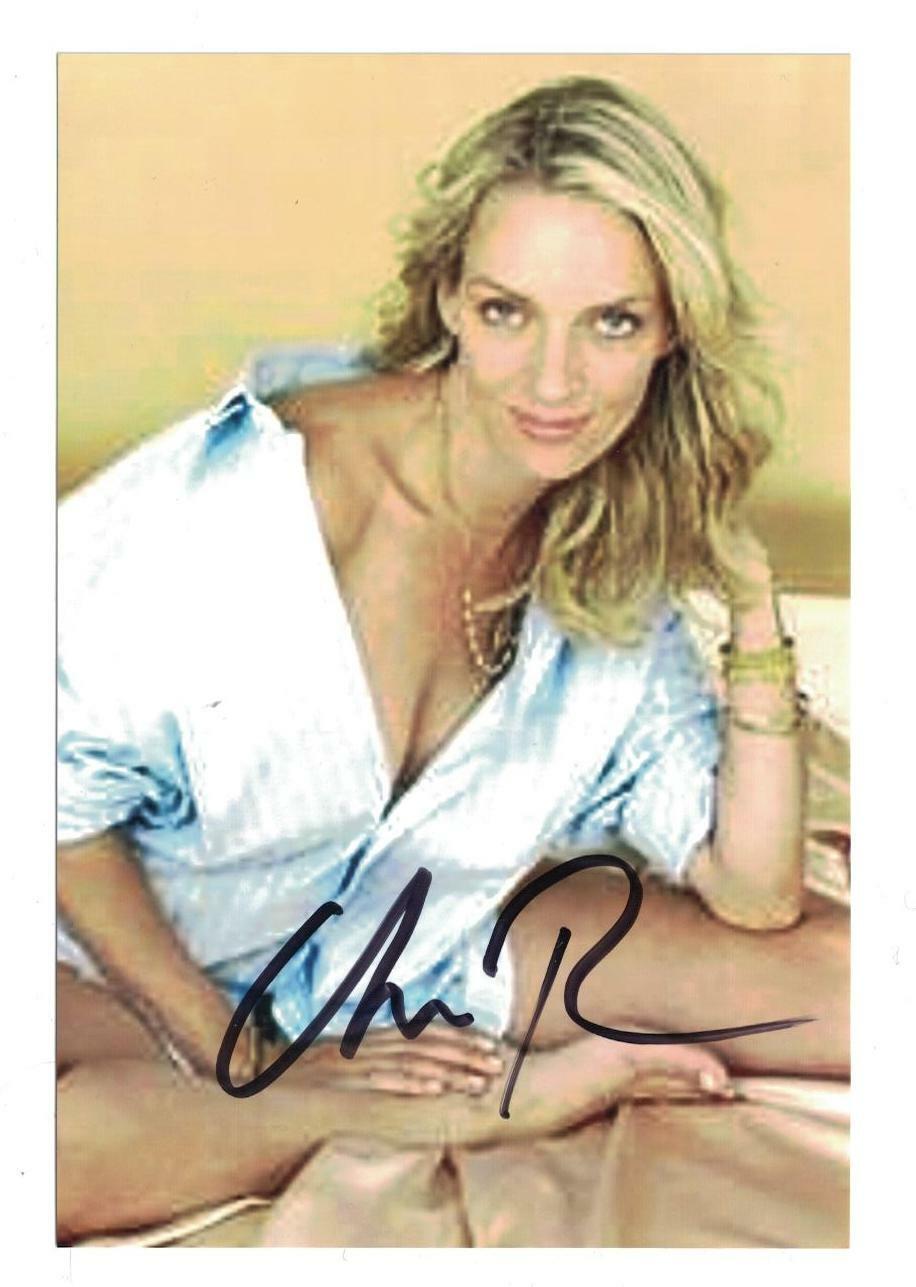 Uma Thurman Signed Autographed 4x6 Photo Poster painting Actress Model Sexy B