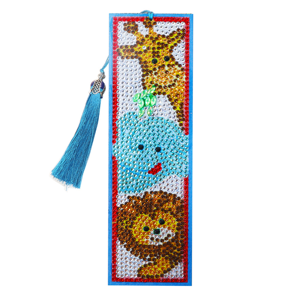 

Elephant Lion Giraffe - 5D DIY Craft Tassel Bookmark, 501 Original