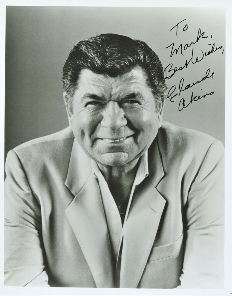 CLAUDE AKINS Signed Photo Poster painting