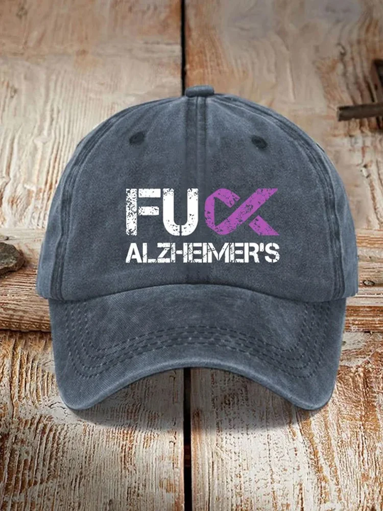 Alzheimer's Awareness Funny Printed Hat