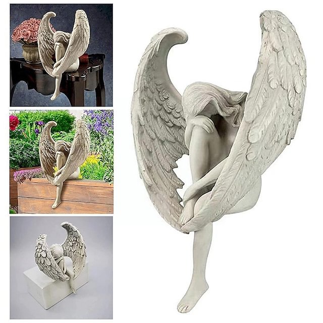 Creative Sculpture Decoration Redemption Angel Statue Jewelry Redemption Statuette Garden Home Decoration