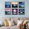 9Pack Landscape-Full Round Diamond Painting(30x30cm)