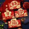 4PCS Stylish CNY Blessings Red Packet Envelope