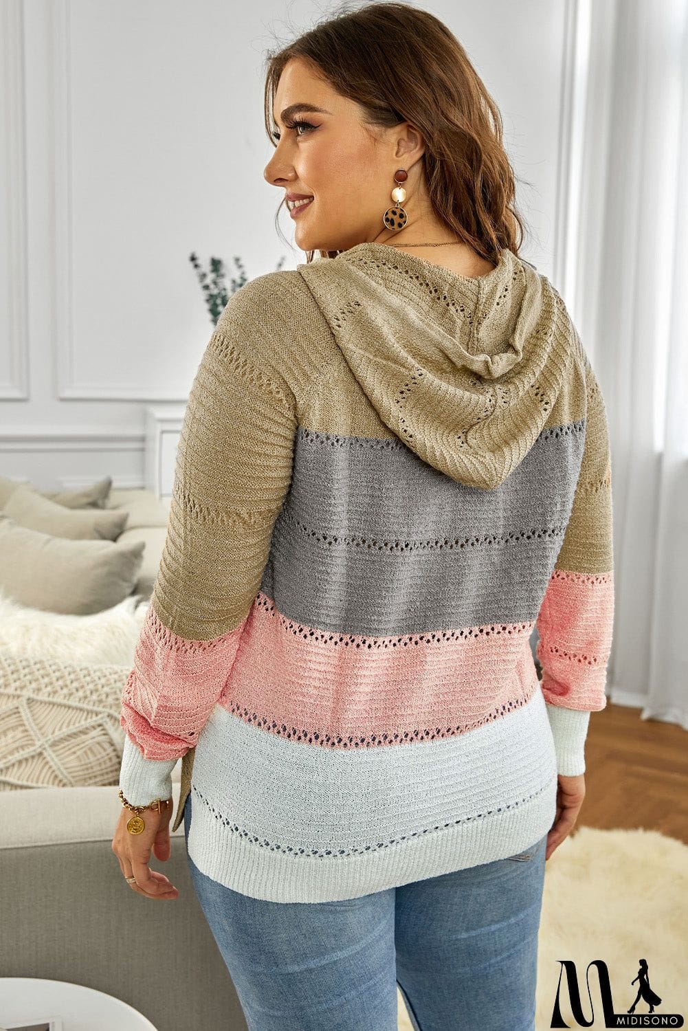 MidiSono - Classic Beach Bonfire Knitted Hoodie