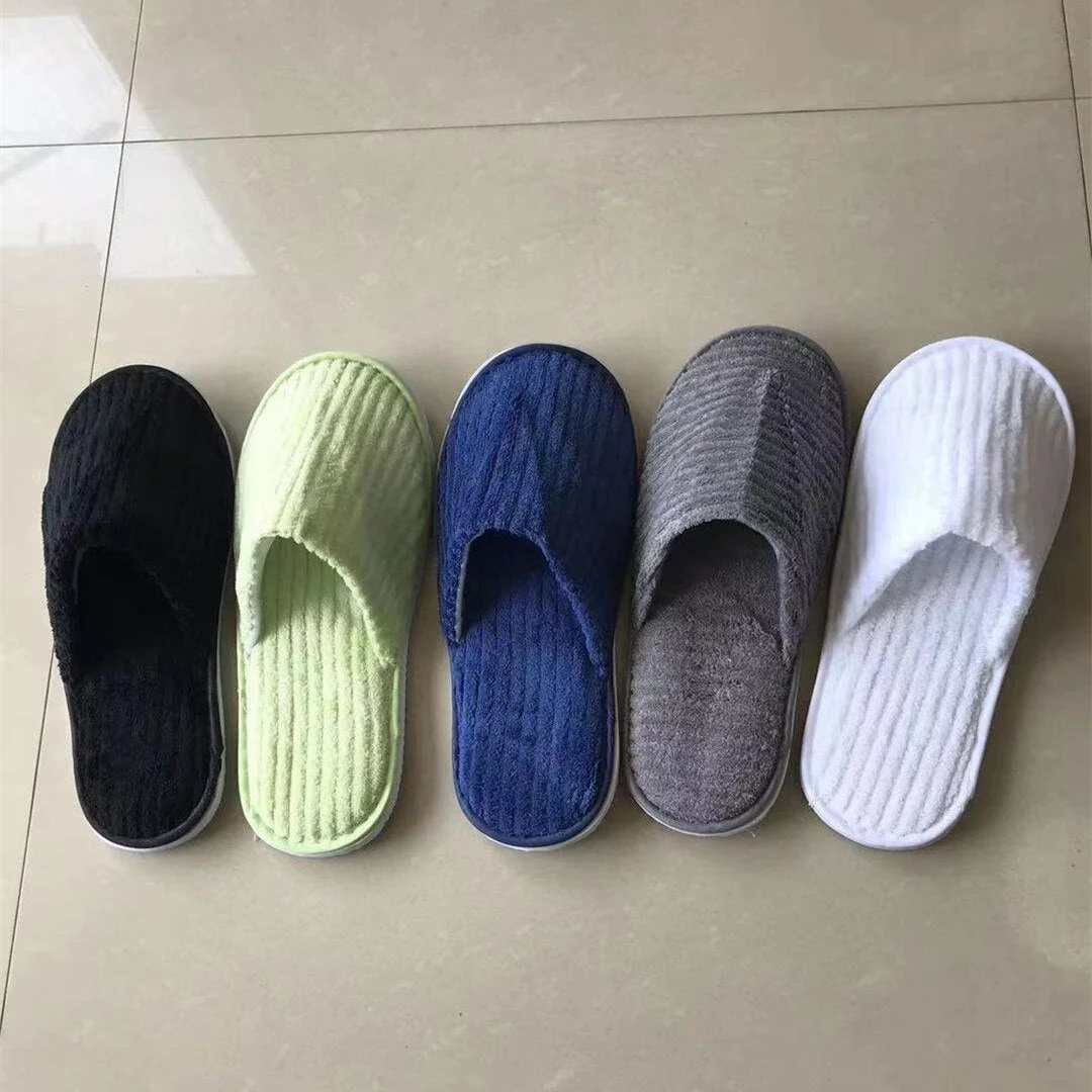 5 Pairs Winter Slippers Men Women  Hotel Disposable Slides Home Travel Sandals Hospitality Footwear One Size on Sale