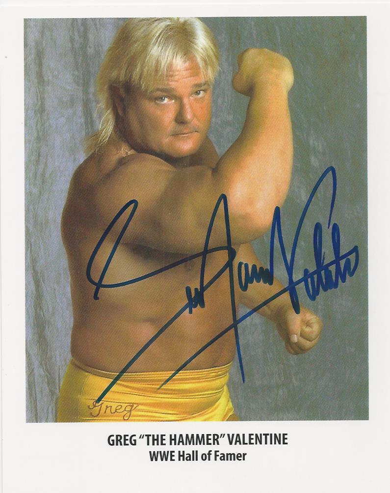 Greg Valentine - WWE Champion signed Photo Poster painting