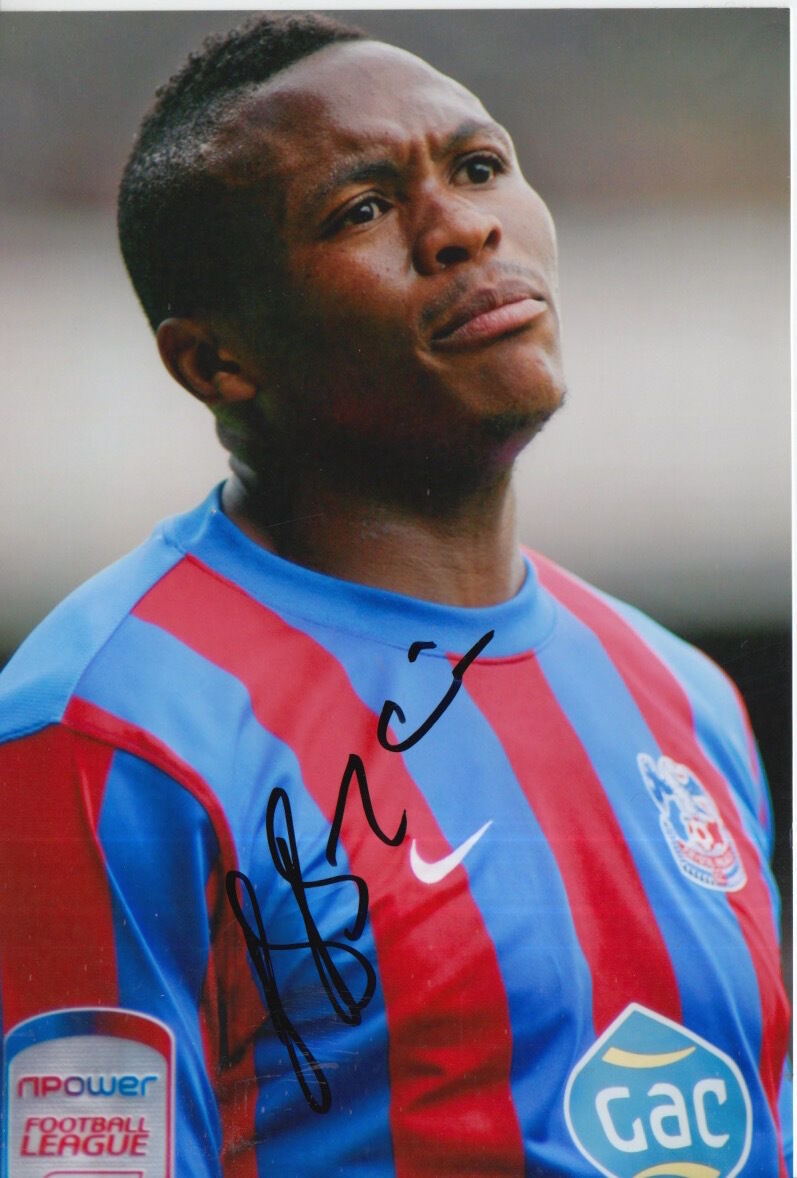 CRYSTAL PALACE HAND SIGNED KAGISHO DIKGACOI 6X4 Photo Poster painting.