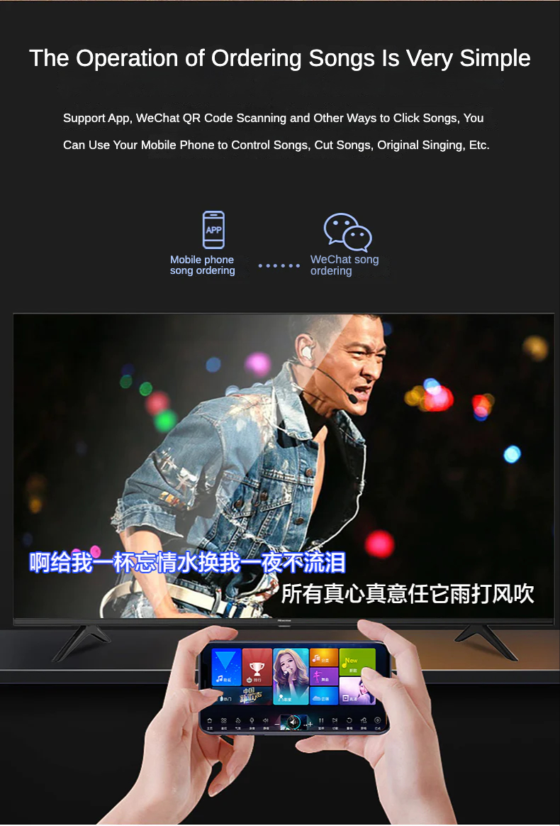Deeege迪格 2024中文点歌机 卡拉Ok机 五合一功放一体卡拉OK点唱机 Chinese karaoke machine description img11