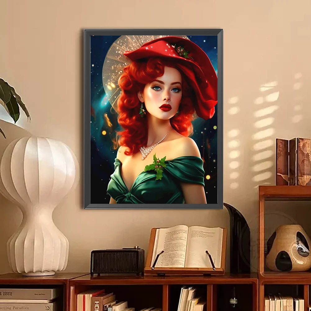 Diamond Painting - Full Round Drill - Lady(Canvas|30*40cm)