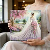 (Pre-Framed)Diamond Painting-DIY Crystal Rhinestone Wedding Dress(25x25cm)