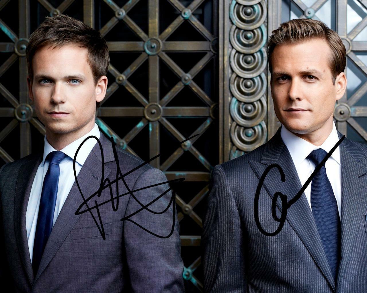 Suits Gabriel Macht & Patrick J.Adams SIGNED 10 X 8