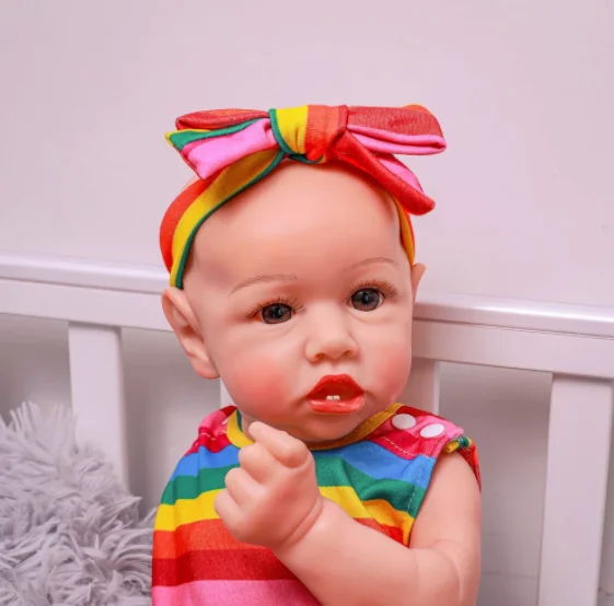 22" Twin Sisters Little Veda and Sariah Reborn Baby Doll Girl