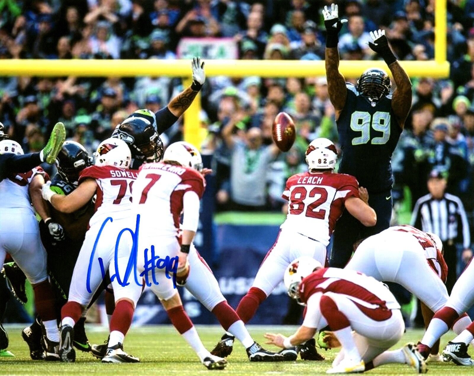 Tony McDaniel 8x10 Autographed Signed AUTO Seahawks SB XLVIII Champion Photo Poster painting J