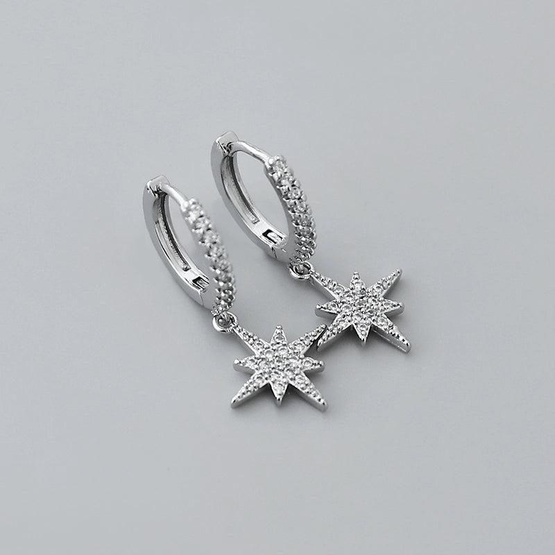 1 Pair Minimalist Geometric Plating Copper Drop Earrings