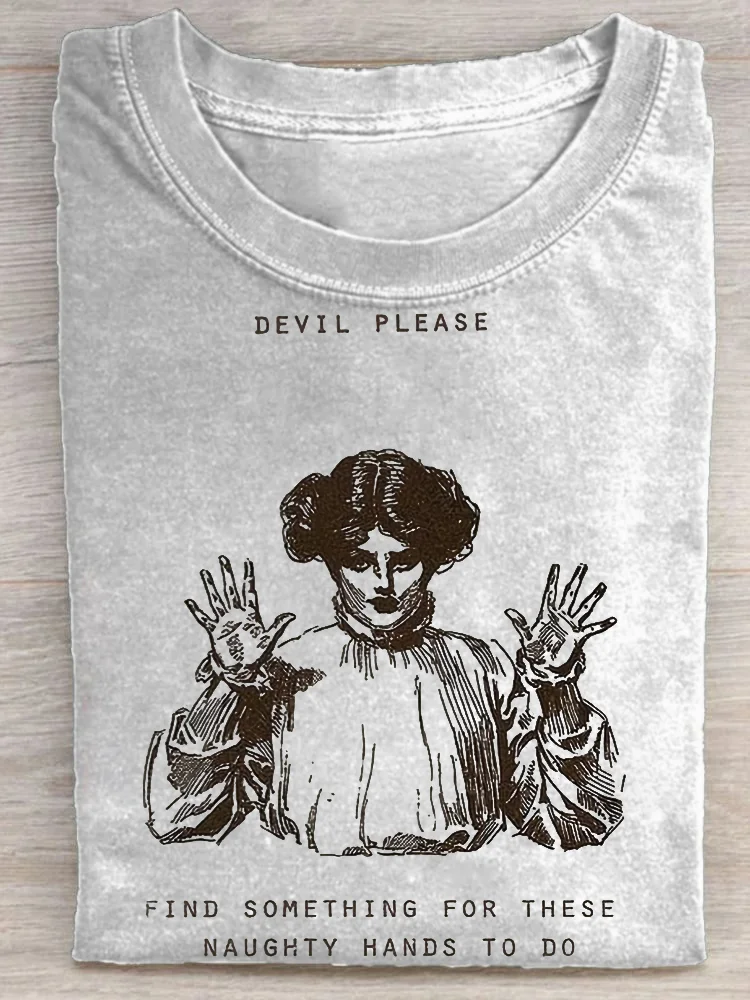 Eagerlys  Devil Please T-shirt Eagerlys