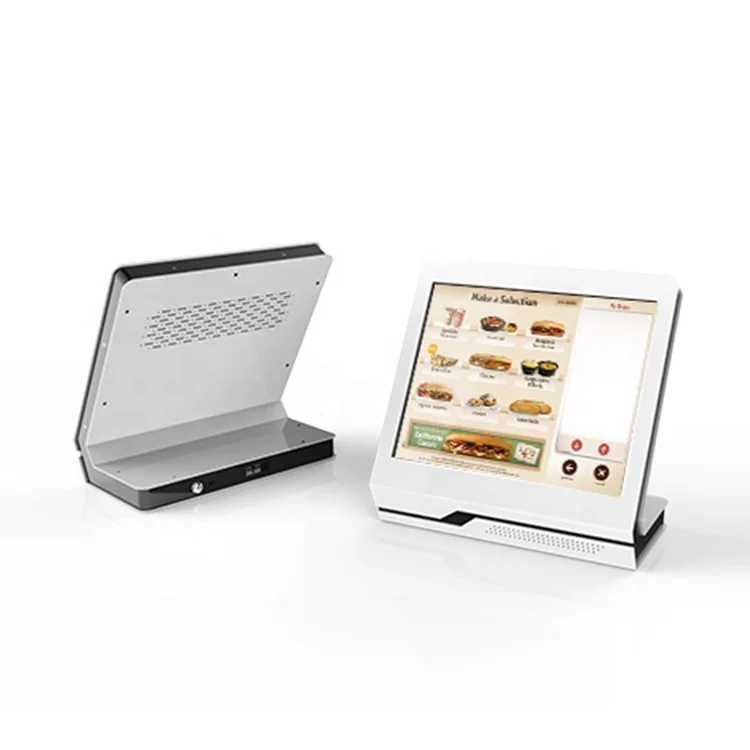 19" Desktop windows Digital restaurant touch screen RFID self-service kiosk information
