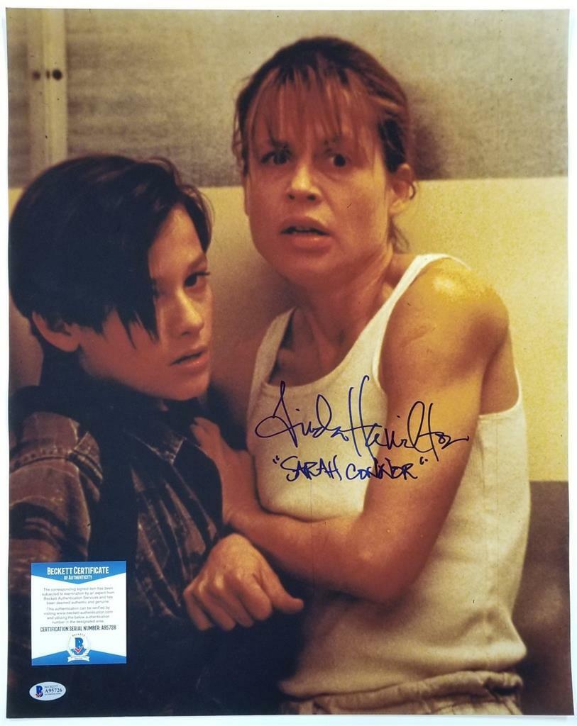 Linda Hamilton signed Sarah Connor