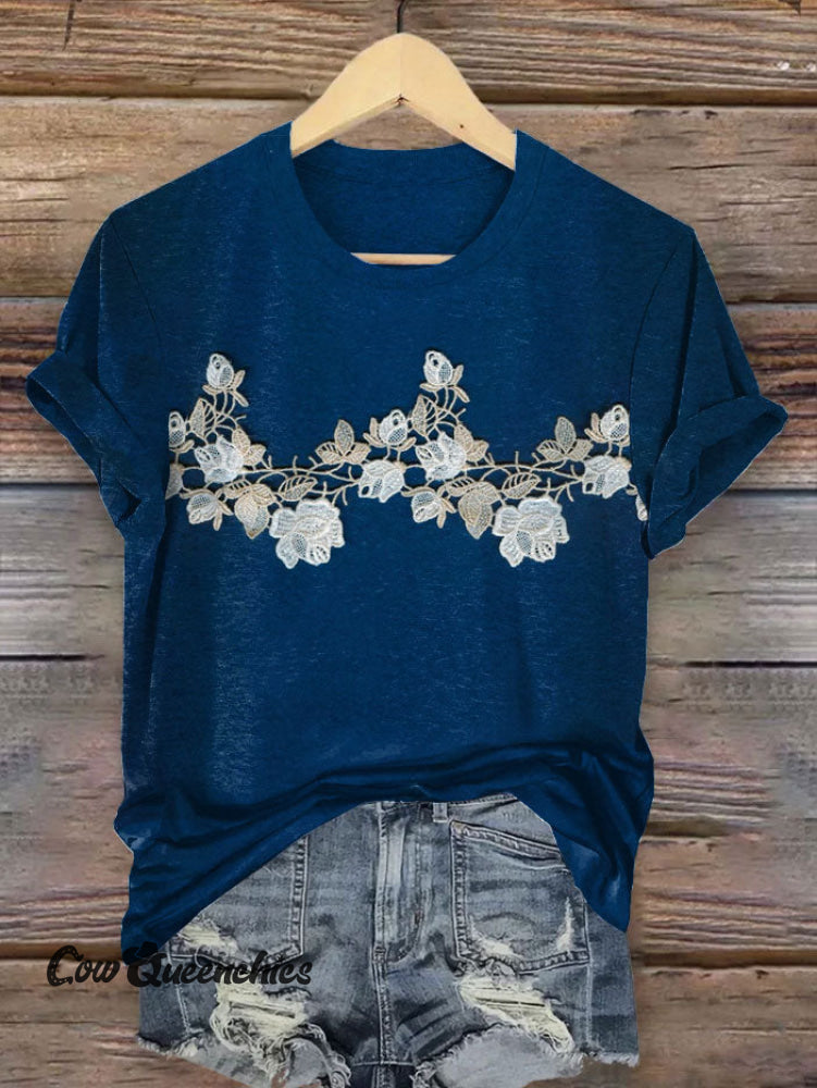 Vintage Art Print T-Shirt Multicolor / S