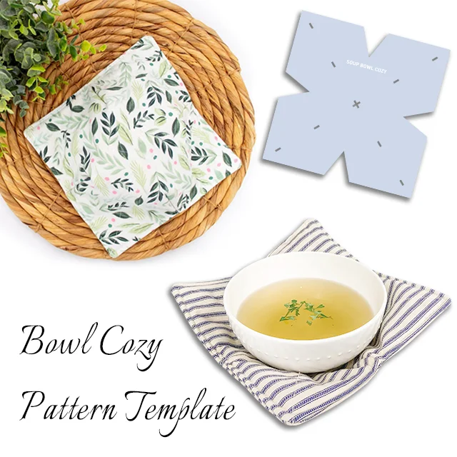 Bowl Cozy Pattern Template