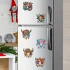 6Pcs Diamond Painting Acrylic Cow Skull Fridge Magnet for Adults