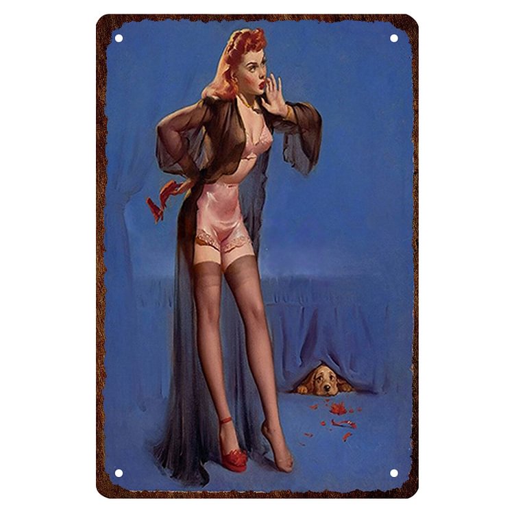 【20*30cm/30*40cm】Sexy Girl - Vintage Tin Signs/Wooden Signs