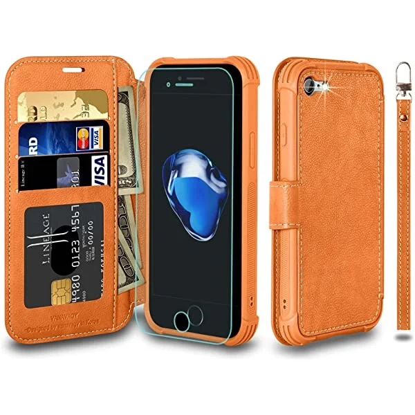 VANAVAGY iPhone SE 2022/iPhone SE 2020 Wallet /iPhone 8/iPhone 7 Wallet Case 4.7 inch