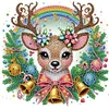 (US Local)4pack Xmas Animal-Crystal Rhinestone Diamond Painting(30x30cm)