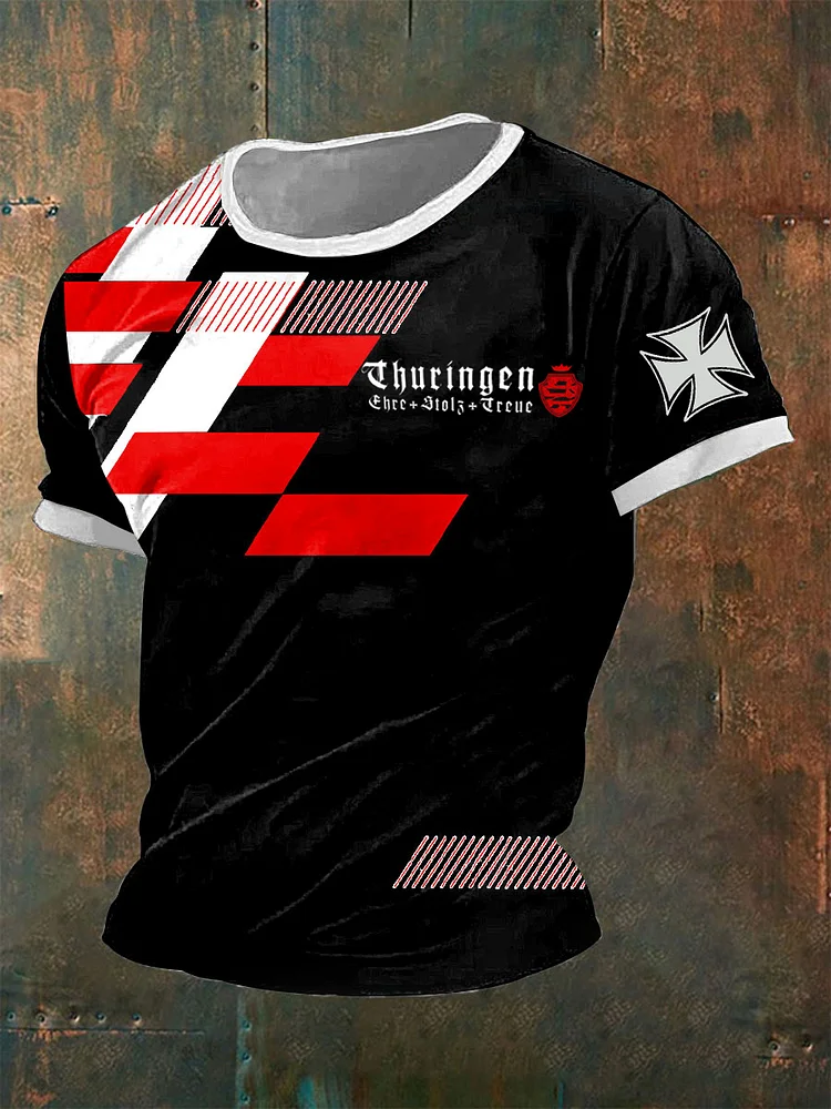 Herren-T-Shirt Th&uuml; ringen ehre stolz treu