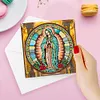 uk.everydayedeals 6Pcs DIY Diamond Painting Greeting Card - Faith Family