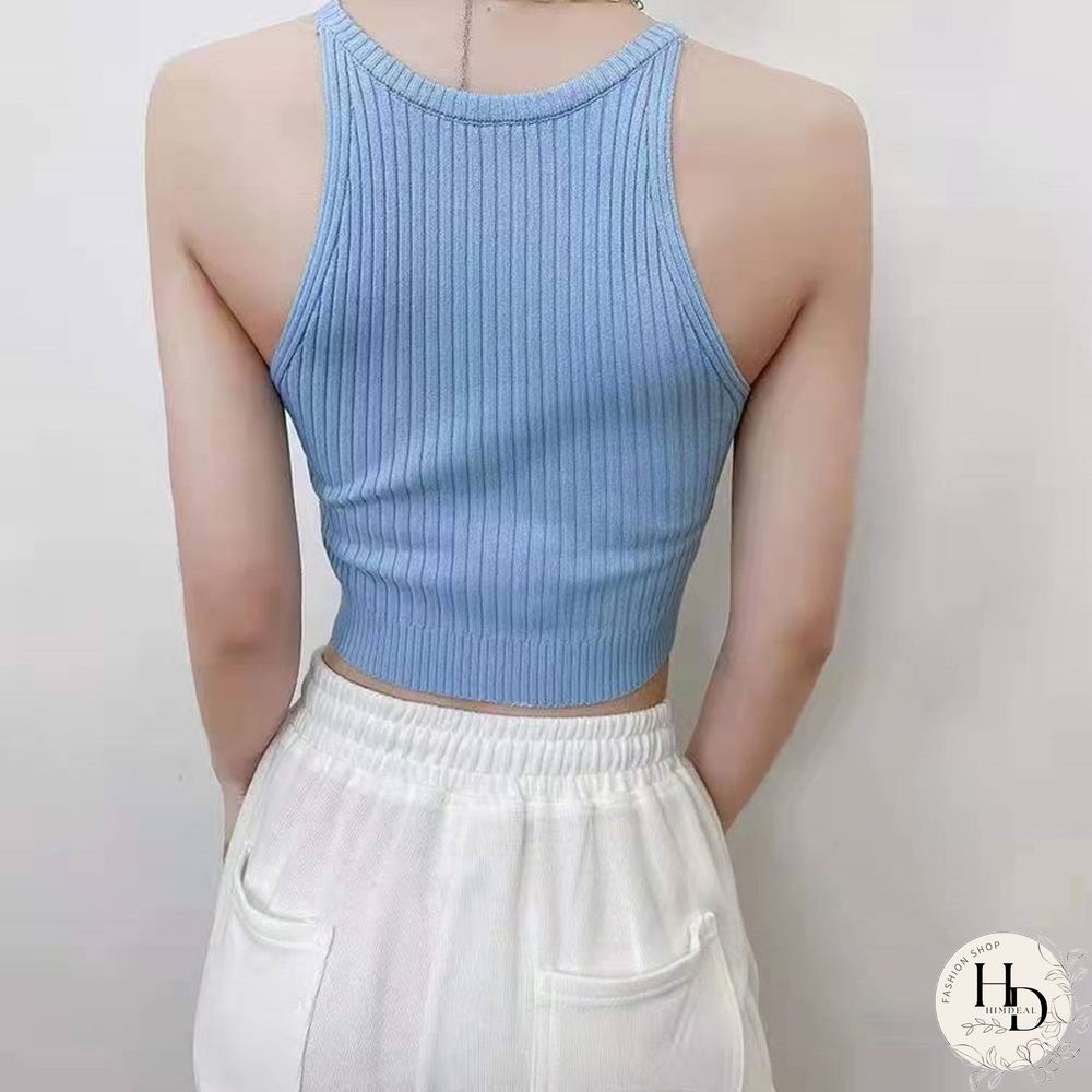 Heliar Women Plain Halter Tops Knitted Off Shoulder Y2K Tops Camis Sexy Crop Tops Women Tank Tops Summer