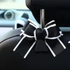 Polka Dot Bowknot Car Backseat Hanger Hooks for Bags and Purse