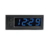 3 in 1 Car Temperature Clock LED Display Electronic Clock Voltmeter Luminous 12V