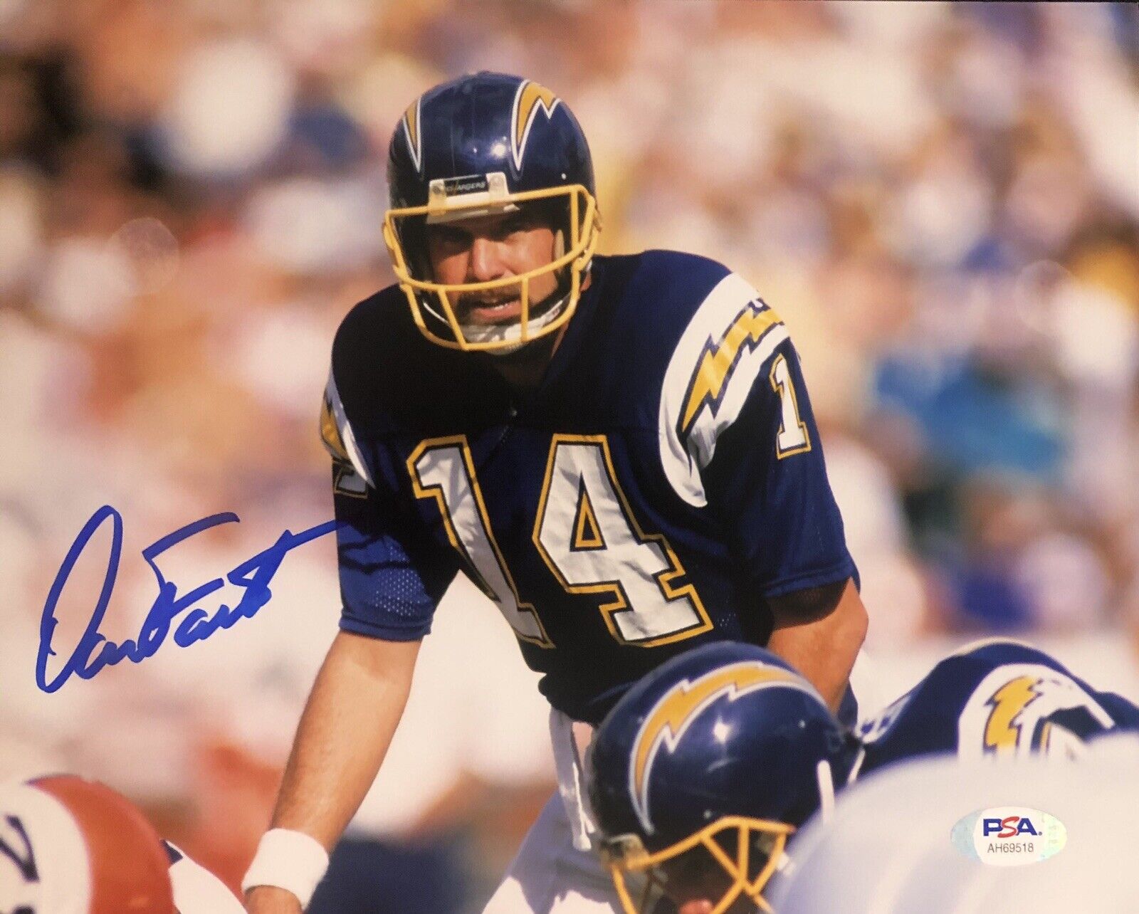 Dan Fouts Signed Autographed San Diego Chargers 8x10 Photo Poster painting Psa/Dna