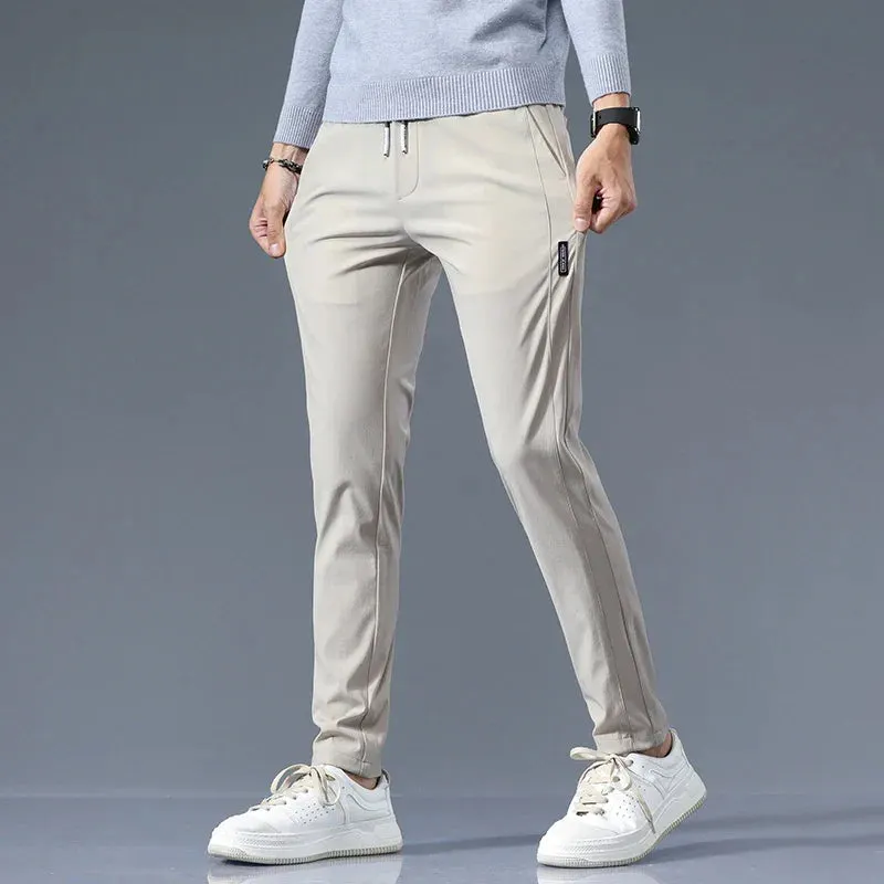 Men's Cotton Tailored Trousers &ndash; Straight-Leg Smart Casual &ndash; view 2