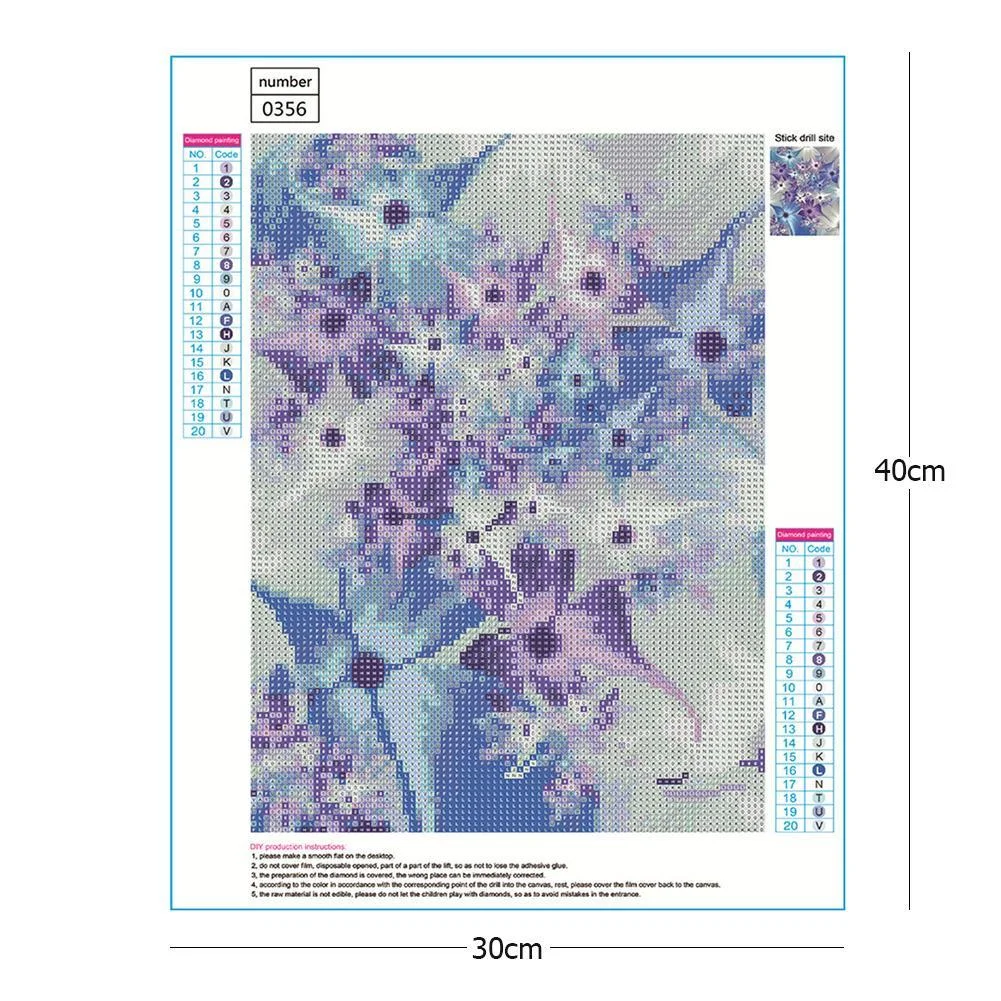 5D DIY Diamond Painting - Full Drill -Art Flower Kit Craft