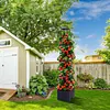 4 Tier Planter Stake Tower with Trellis Tomato Cage Self Watering Indoor Outdoor