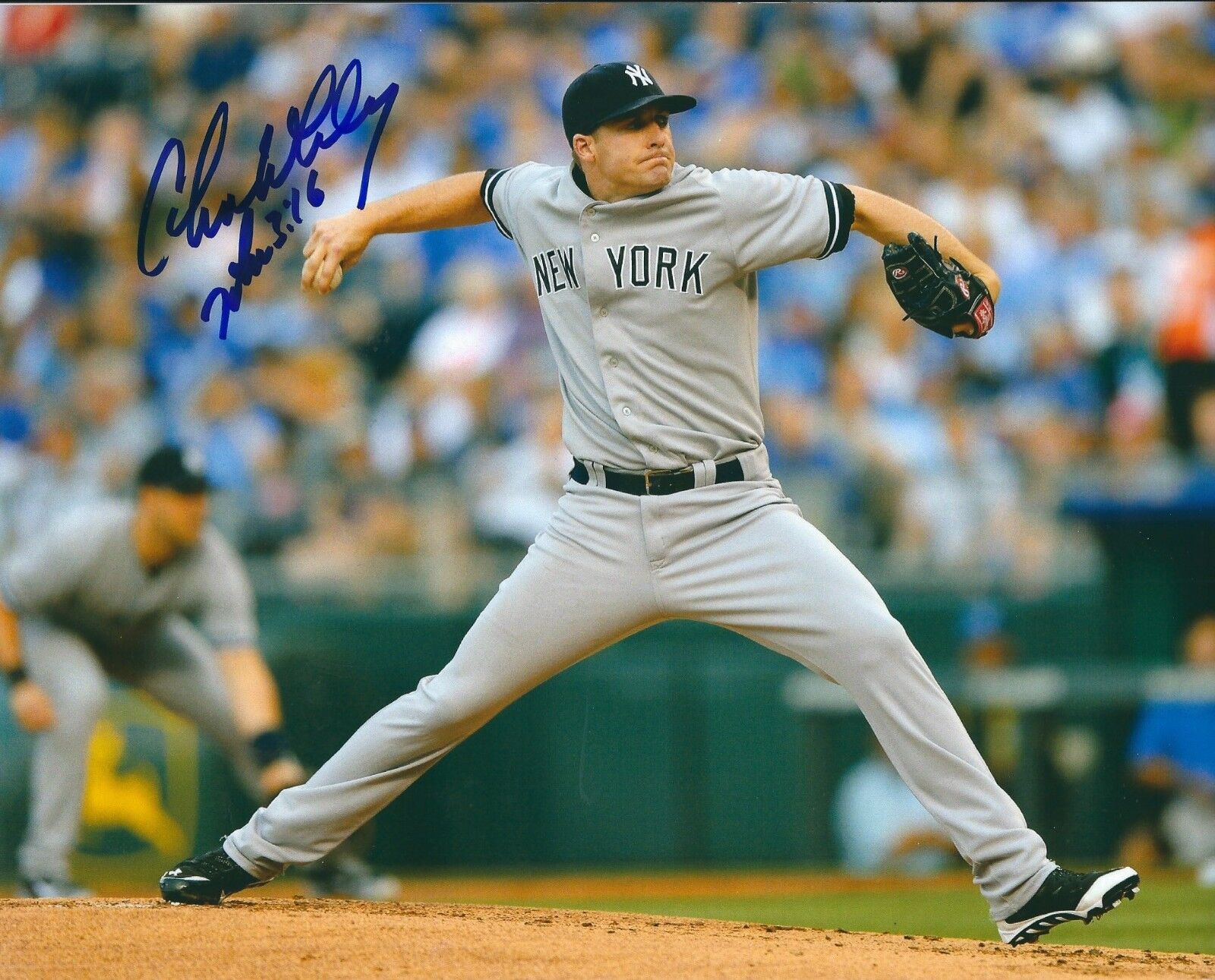 Autographed CHASE WHITLEY New York Yankees 8x10 Photo Poster painting COA