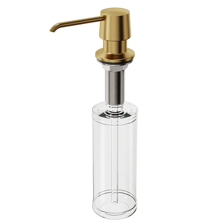 EVERSTEIN Built In Kitchen Sink Soap Dispenser Brushed Gold