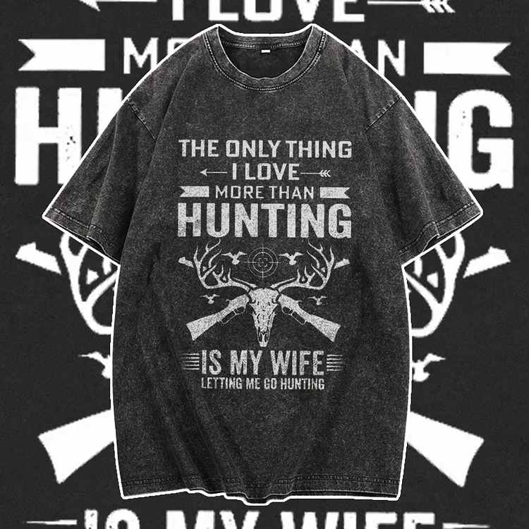 Davidhawaii100% Cotton Casual Attractive Vintage Comfortable Hunting Street T-Shirt - 100% Cotton