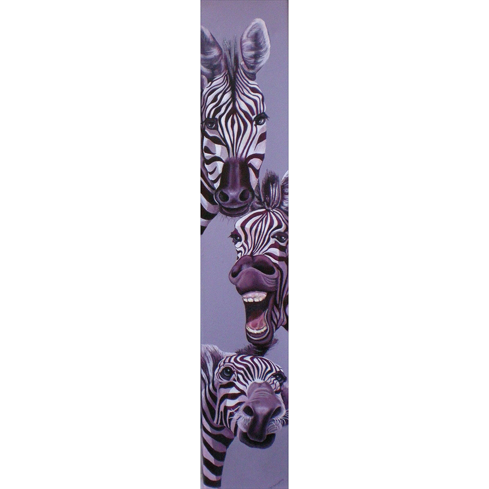 

25*115CM - Round Drill Diamond Painting - Zebra, 501 Original