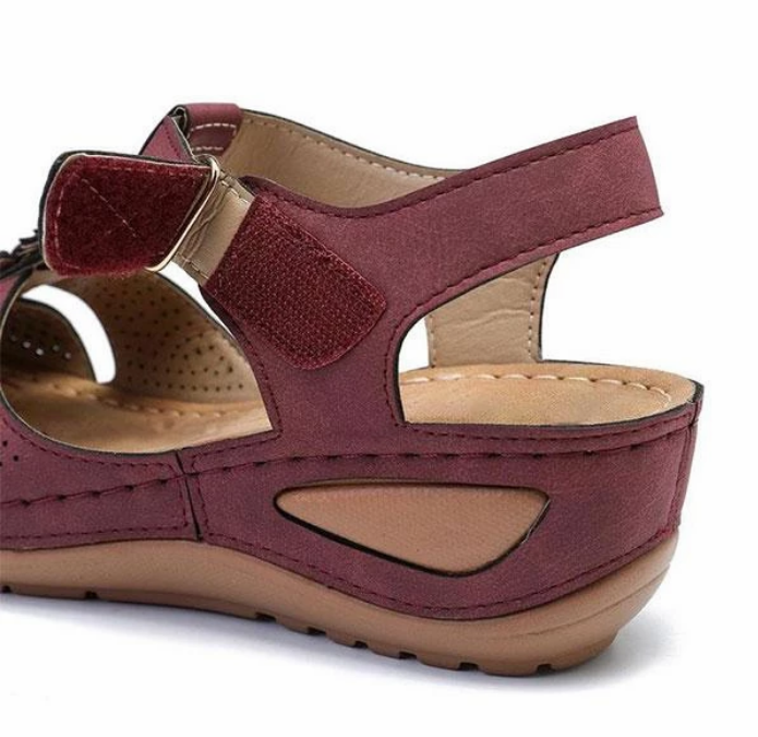 comfortable retro backless flat casual sandals