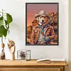 Handsome Cowboy Animal-Full Round Diamond Painting 30*40CM