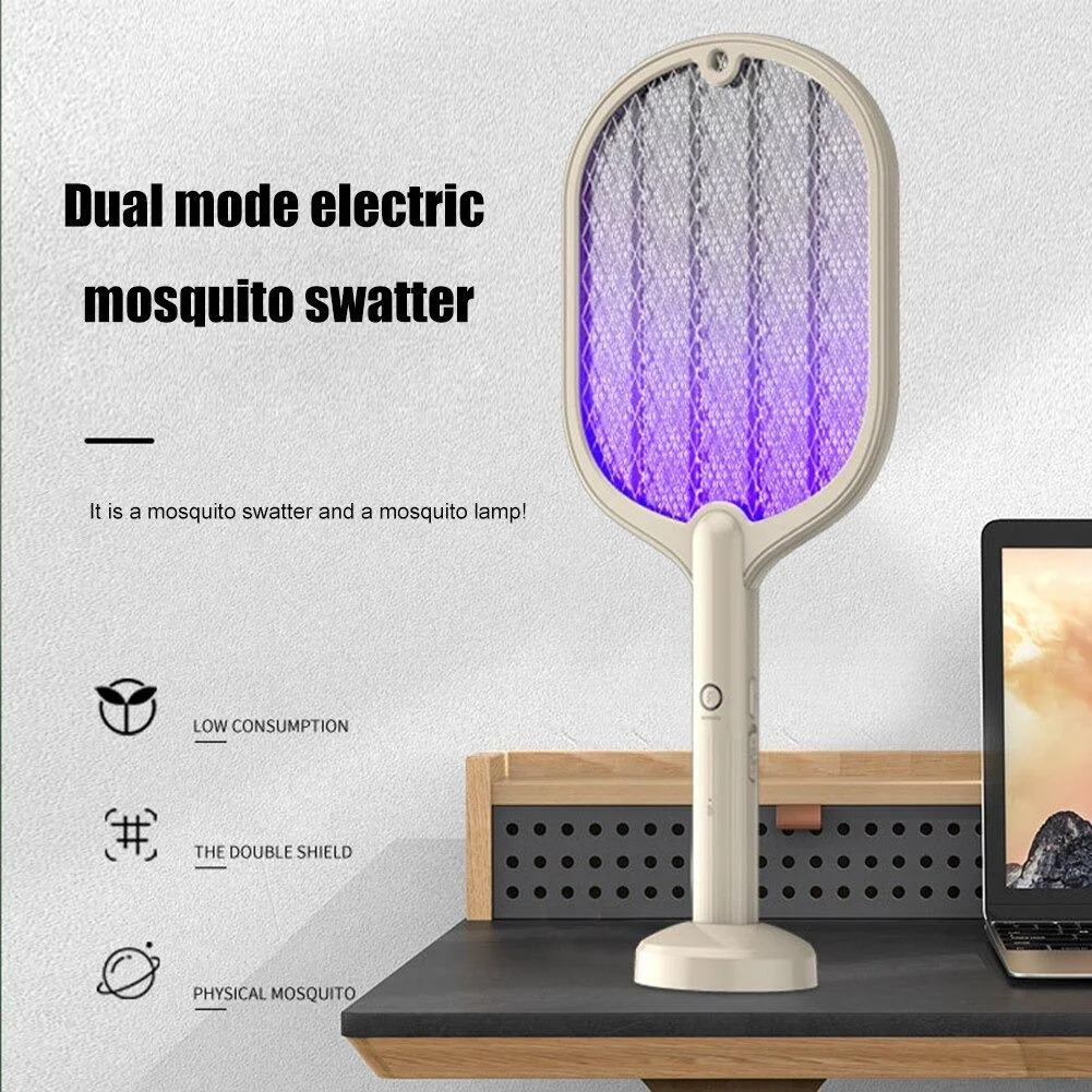 2 In 1 Usb Mosquito Racket Lamp