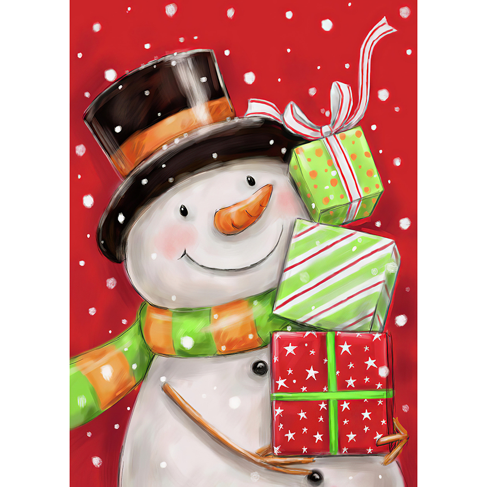 

Snowman - Round Drill Diamond Painting - 30*40CM, 501 Original