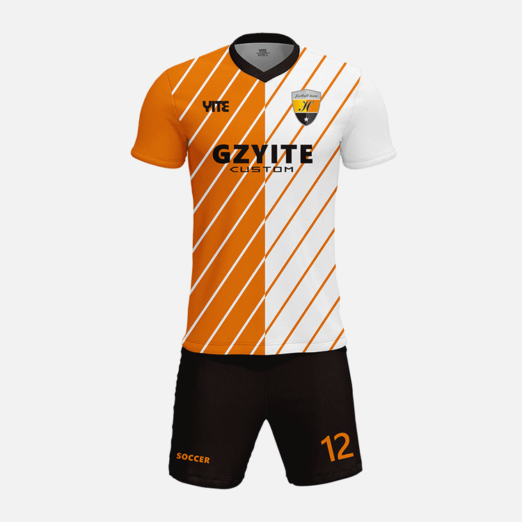YITE | YTZQ129-Orange And White  Soccer Uniforms