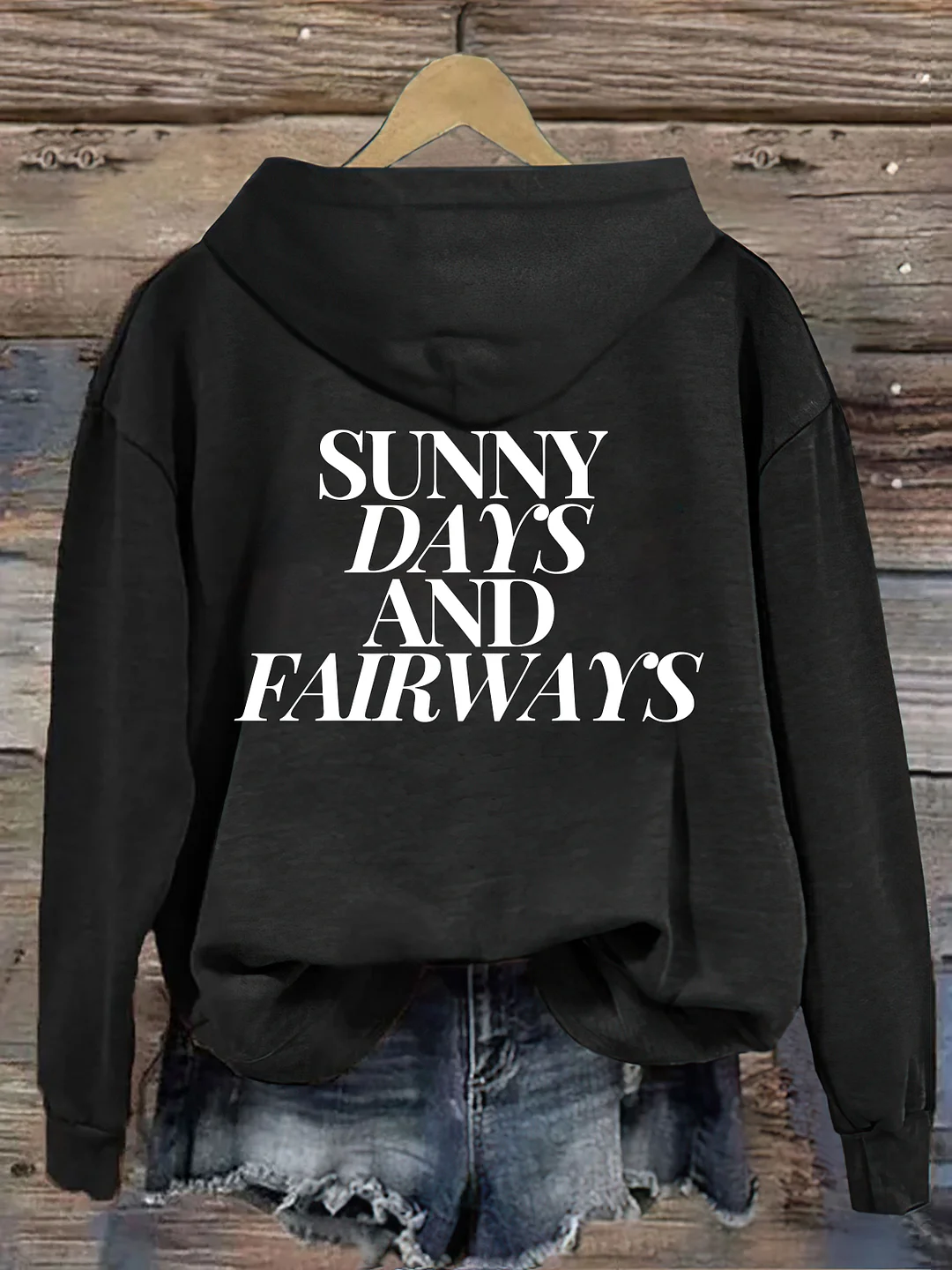 Sunny Days And Fairways Golf Hoodie